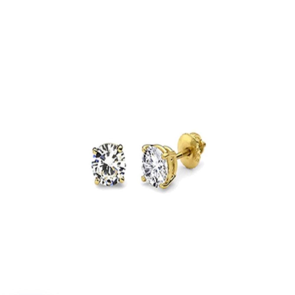 Round Stud Earrings